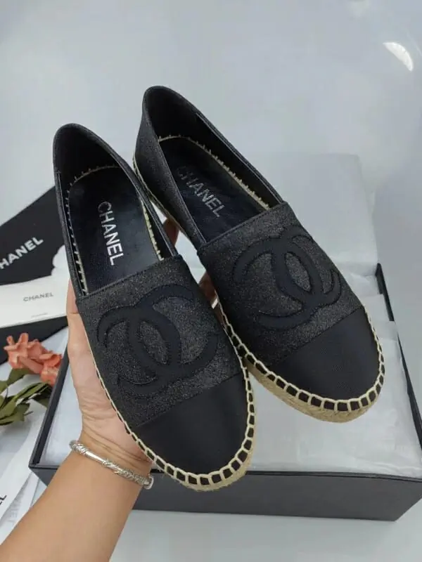 chanel flat chaussures pour femme s_123231a4